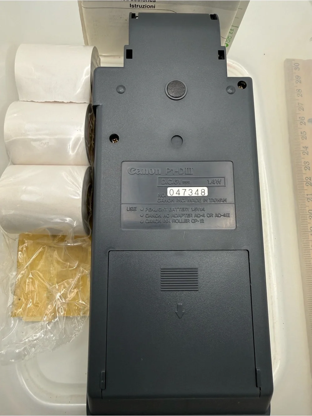 Canon PI-D Printing Calculator with LCD Display, Handheld Battery Powered